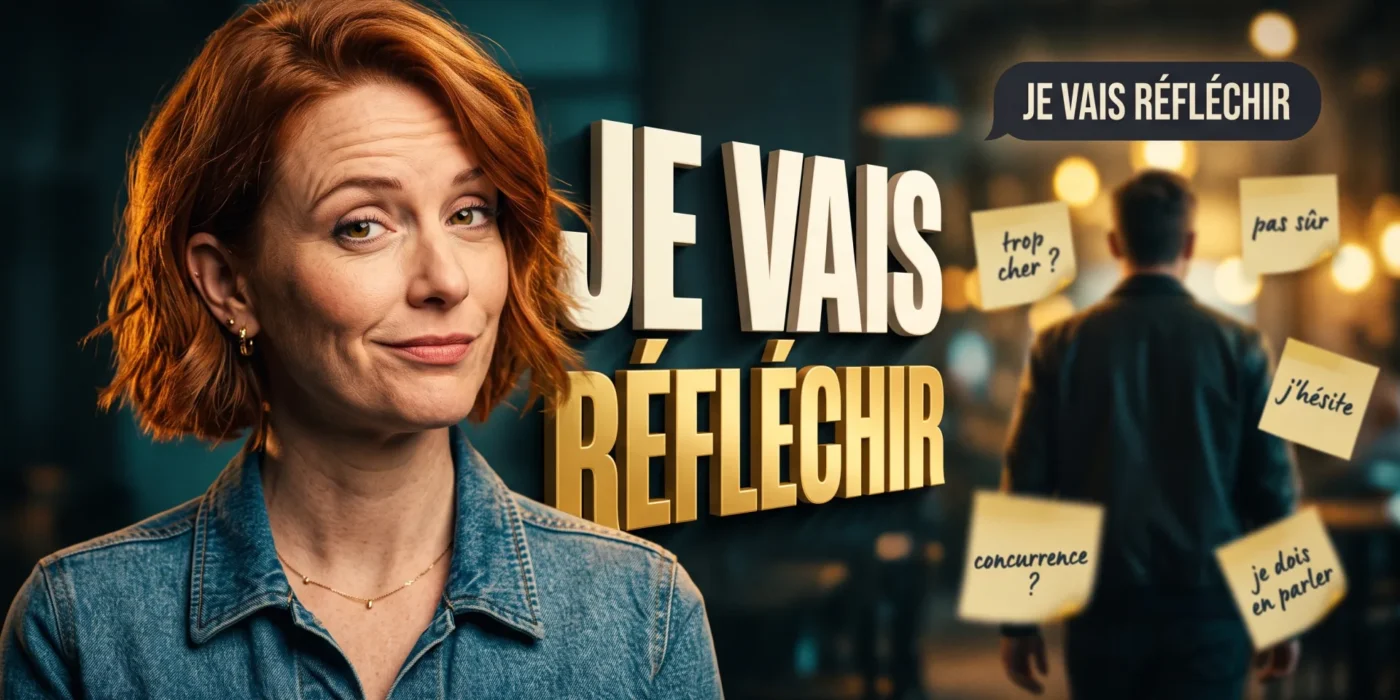 Client qui dit « je vais réfléchir » et s'éloigne avec ses doutes non formulés